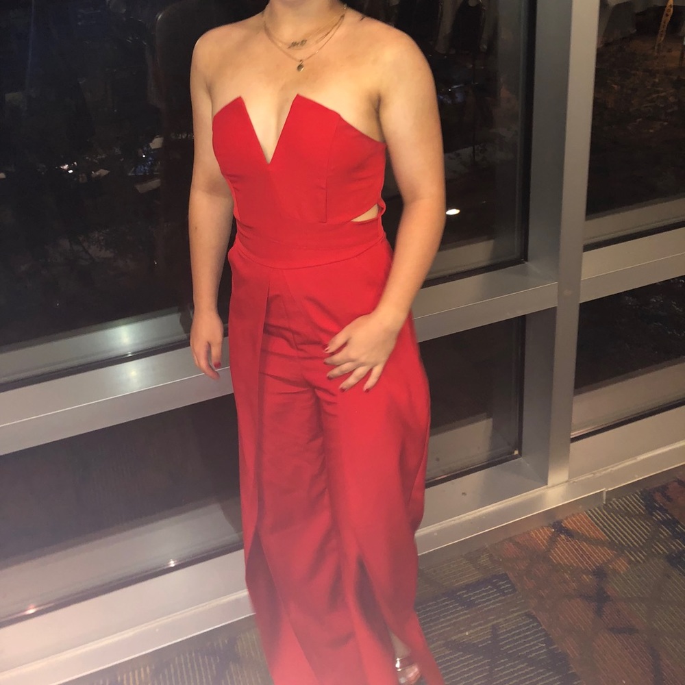 Red jumpsuit - Picture 2 of 2
